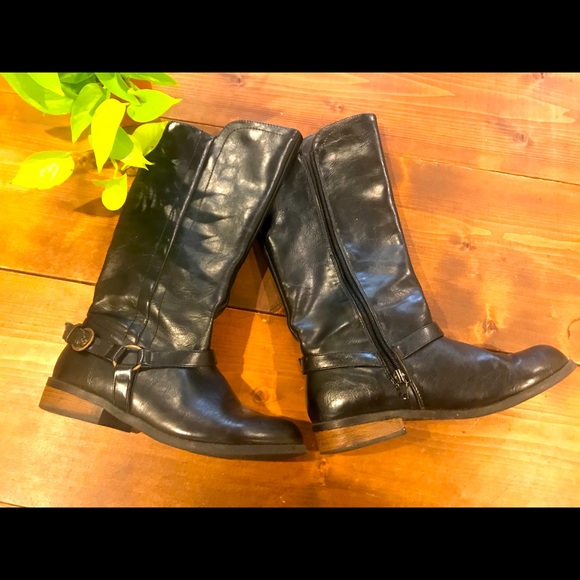 Vintage Faux Leather Riding Boots - Picture 2 of 8